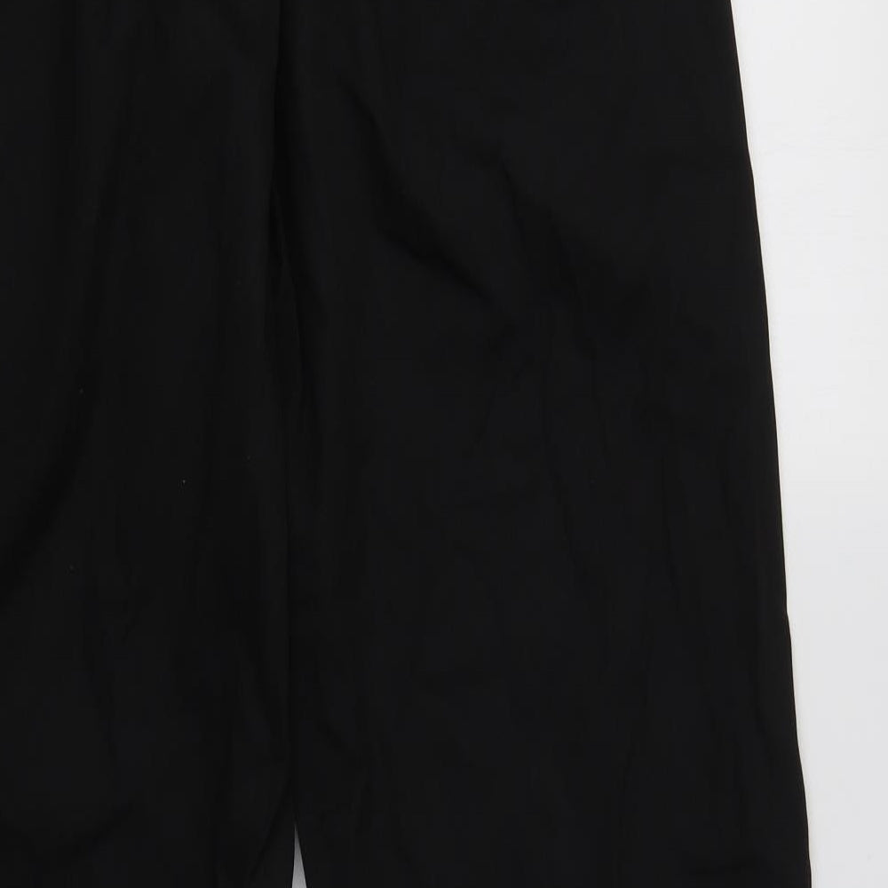 Pegasus Mens Black Cotton Trousers Size S L33 in Regular