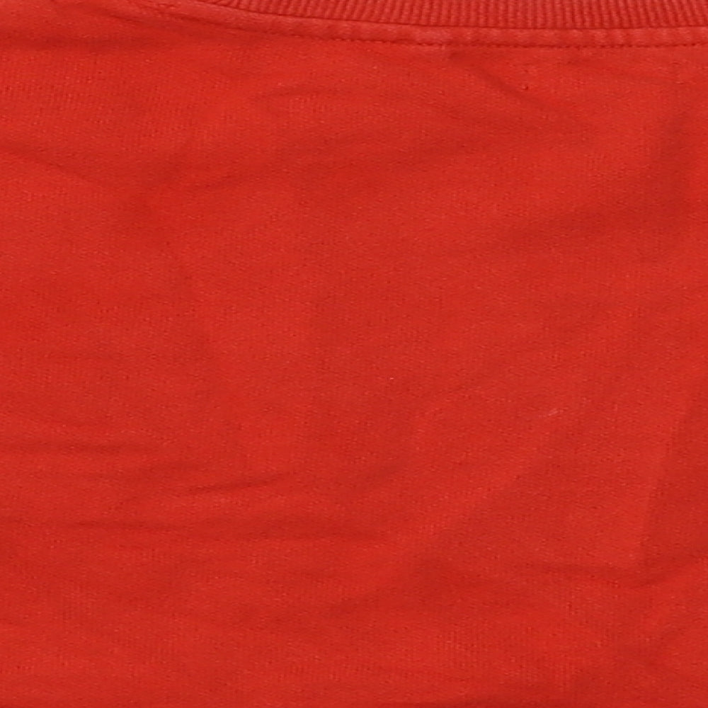NEXT Girls Red Polyester Pullover Sweatshirt Size 4 Years - Star