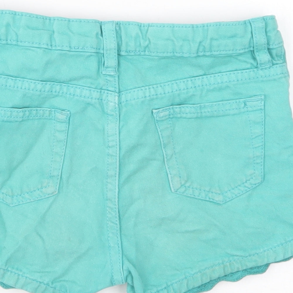 John Lewis Girls Green Cotton Bermuda Shorts Size 5 Years Regular