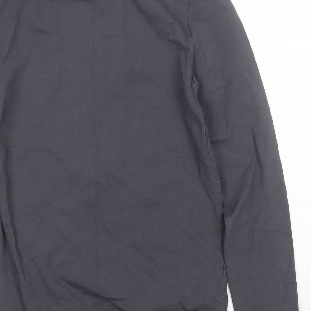 ASOS Mens Grey Round Neck Cotton Pullover Jumper Size XS