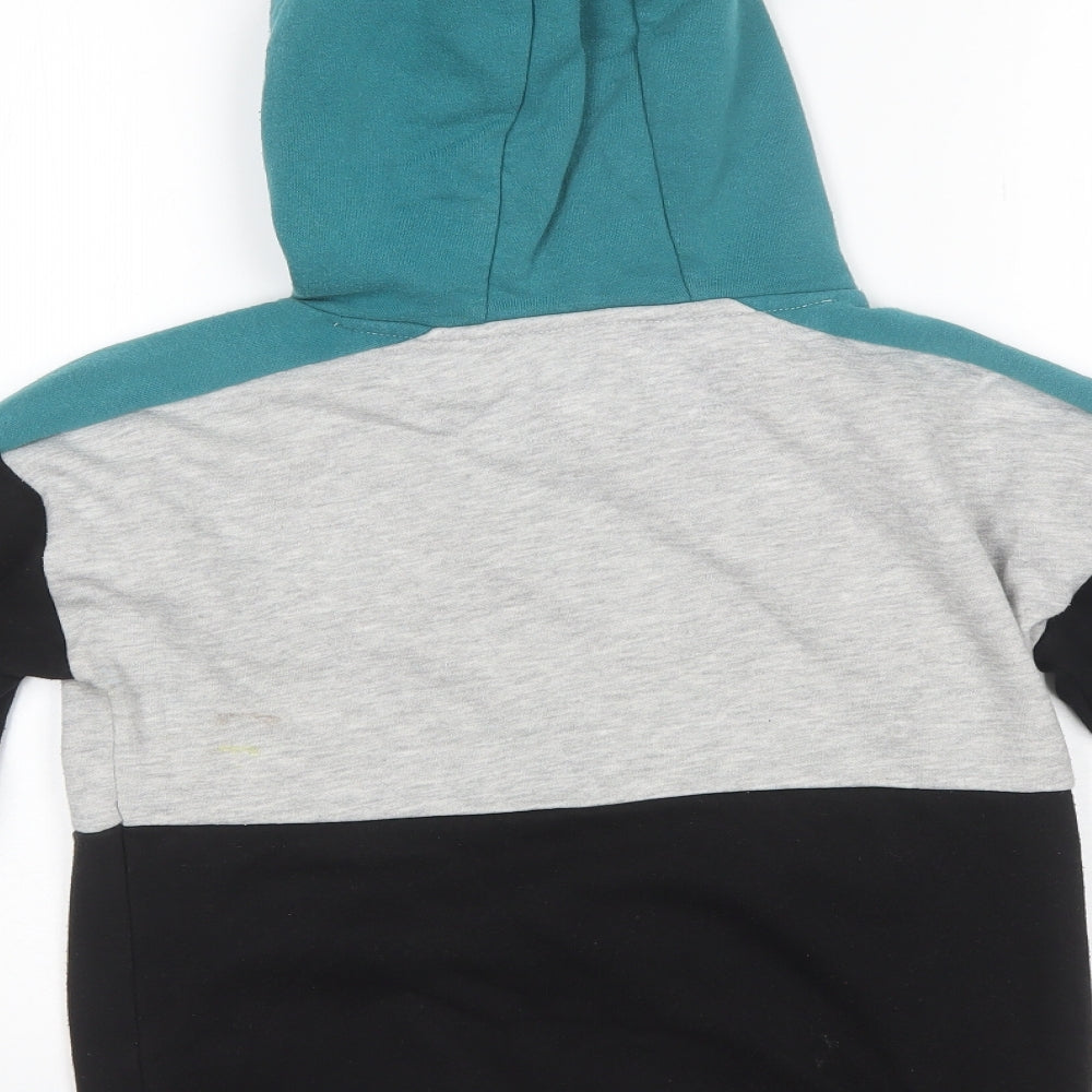 Primark Boys Black Cotton Pullover Hoodie Size 9-10 Years
