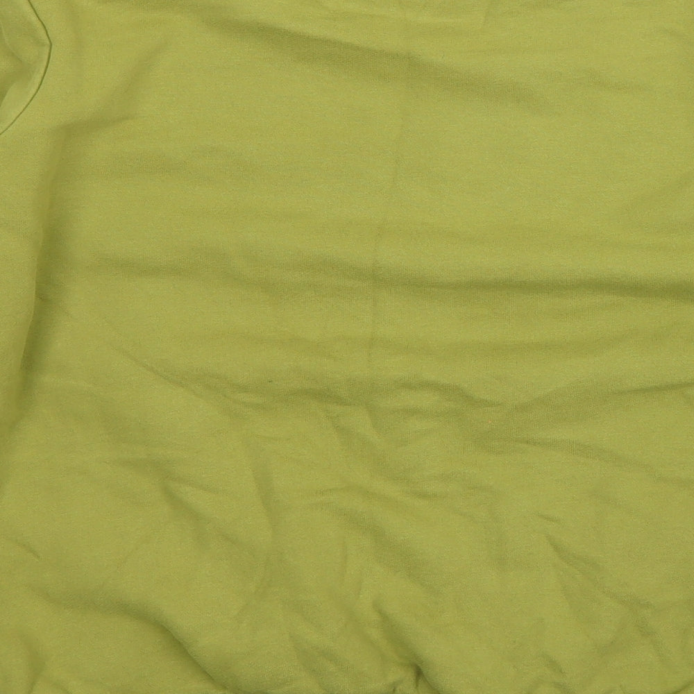 Sanctum Mens Green Cotton Pullover Sweatshirt Size S