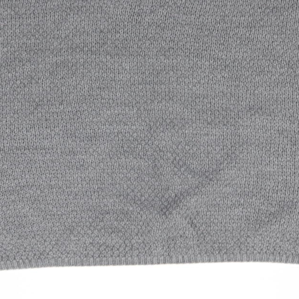 PRETTYLITTLETHING Womens Grey Round Neck Acrylic Pullover Jumper Size M
