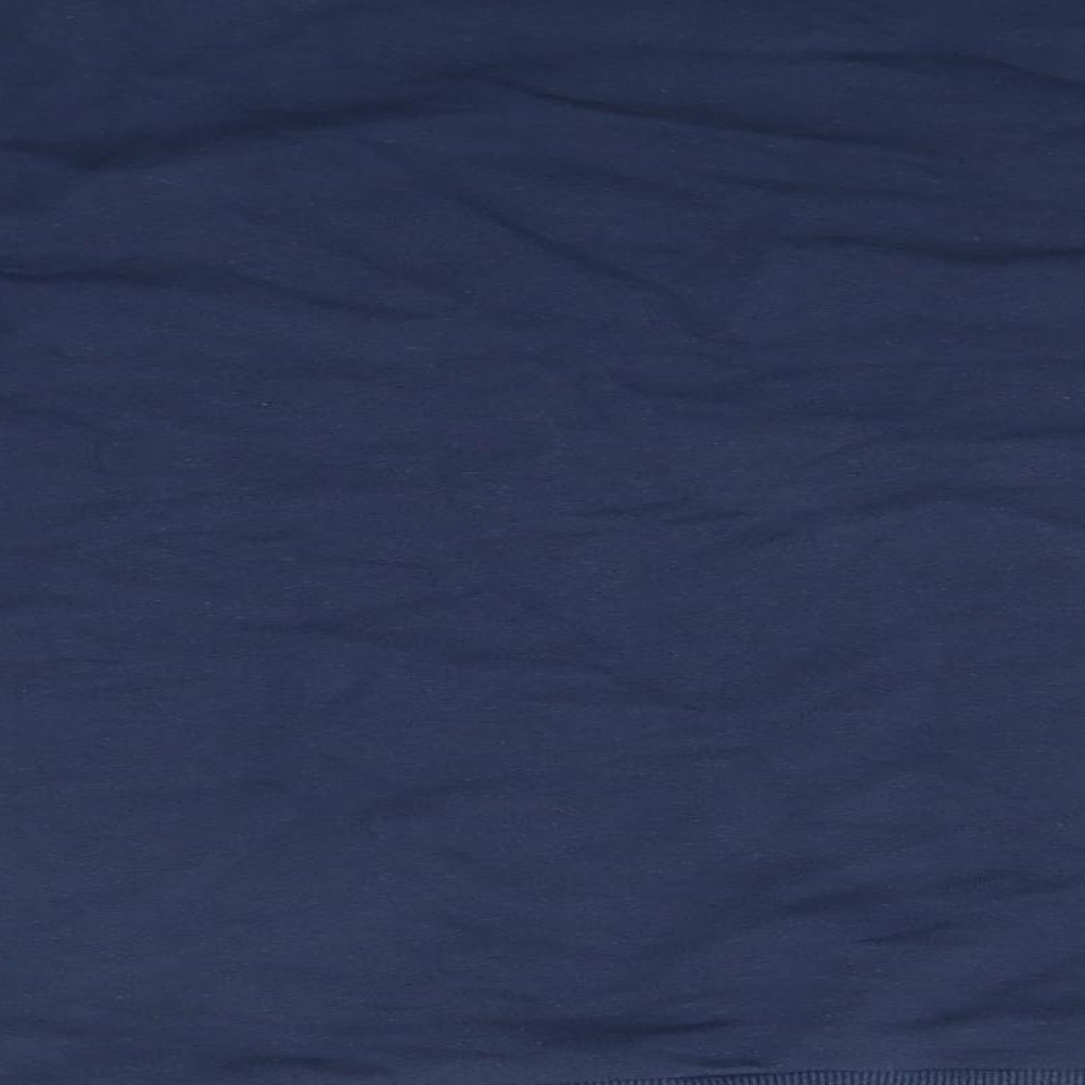 Marks and Spencer Womens Blue Round Neck Cotton Pullover Jumper Size 12