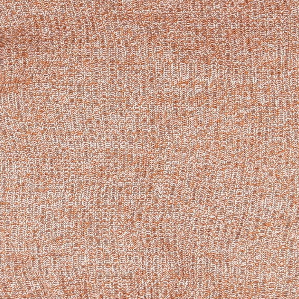 Papaya Womens Orange V-Neck Acrylic Pullover Jumper Size M
