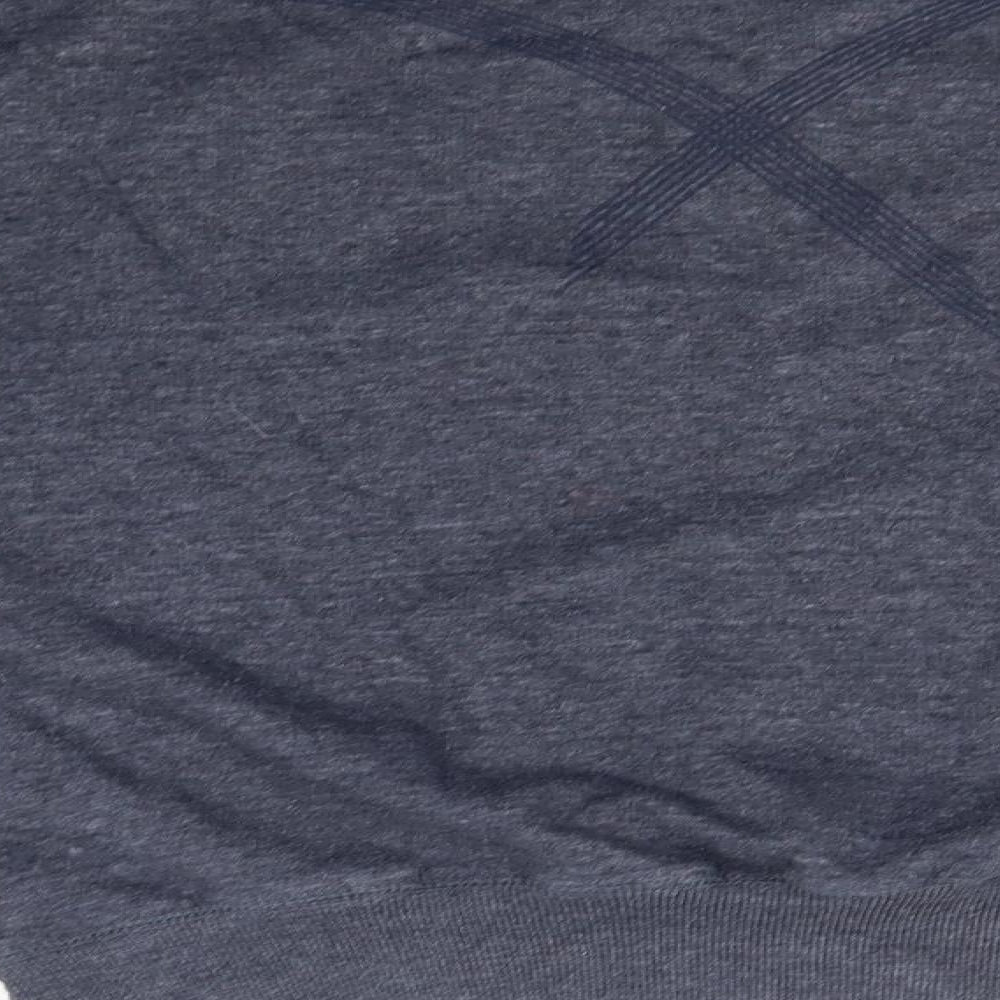 Cinch Mens Blue Round Neck Polyester Pullover Jumper Size L