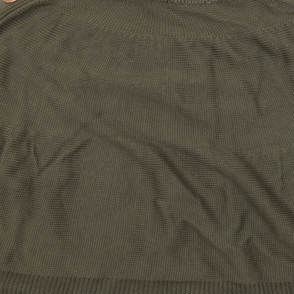 ASOS Womens Brown Roll Neck Acrylic Pullover Jumper Size 10