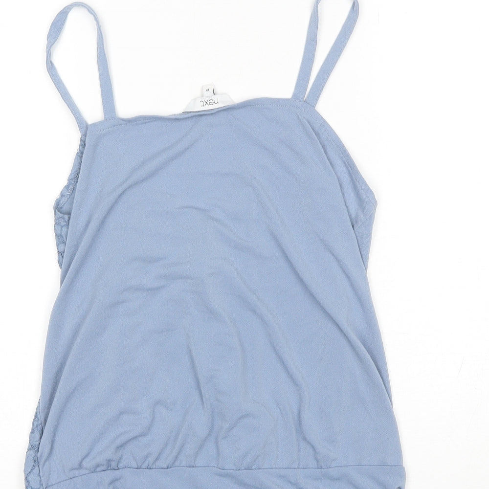 NEXT Womens Blue Polyester Bodysuit One-Piece Size 12