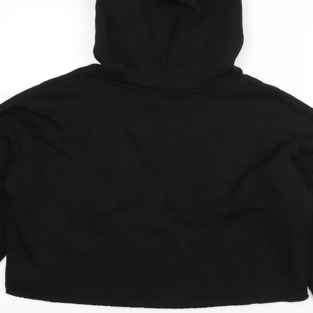 New Look Girls Black Cotton Pullover Hoodie Size 12-13 Years - NASA