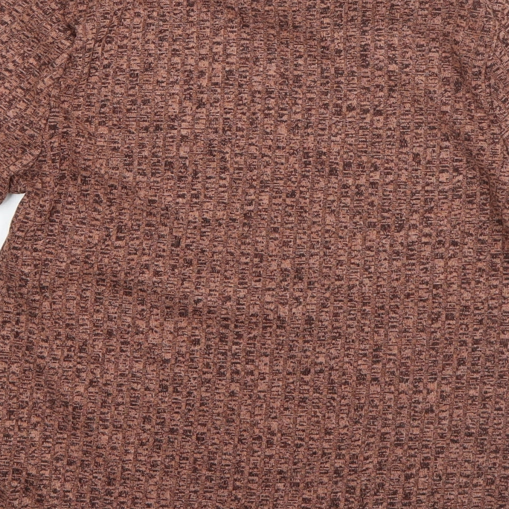 Primark Womens Pink Round Neck Viscose Pullover Jumper Size S