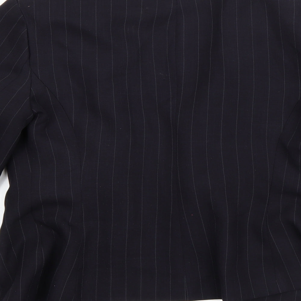 George Womens Blue Jacket Blazer Size 10 Button