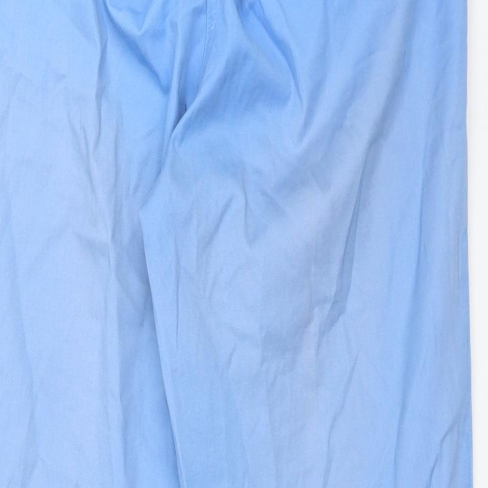 Emreco Womens Blue Cotton Carpenter Trousers Size 16 L29 in Regular