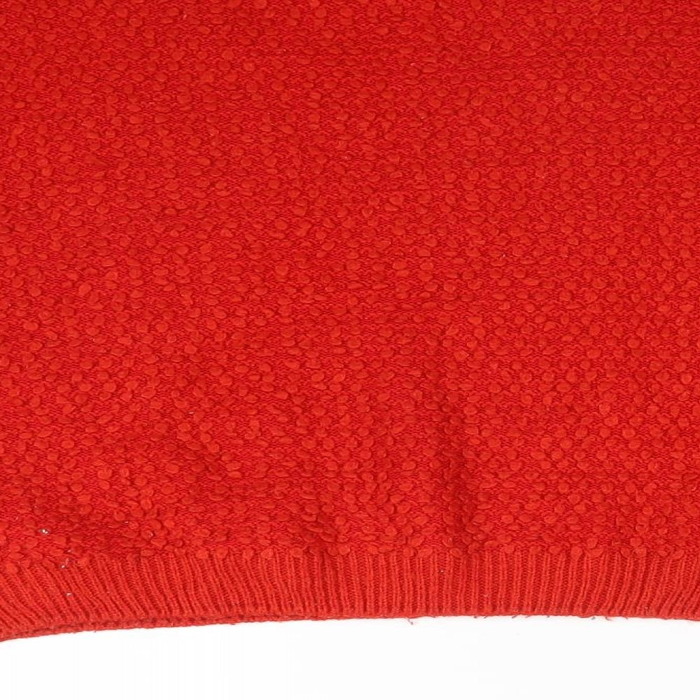 Primark Womens Red Acrylic Pullover Sweatshirt Size M