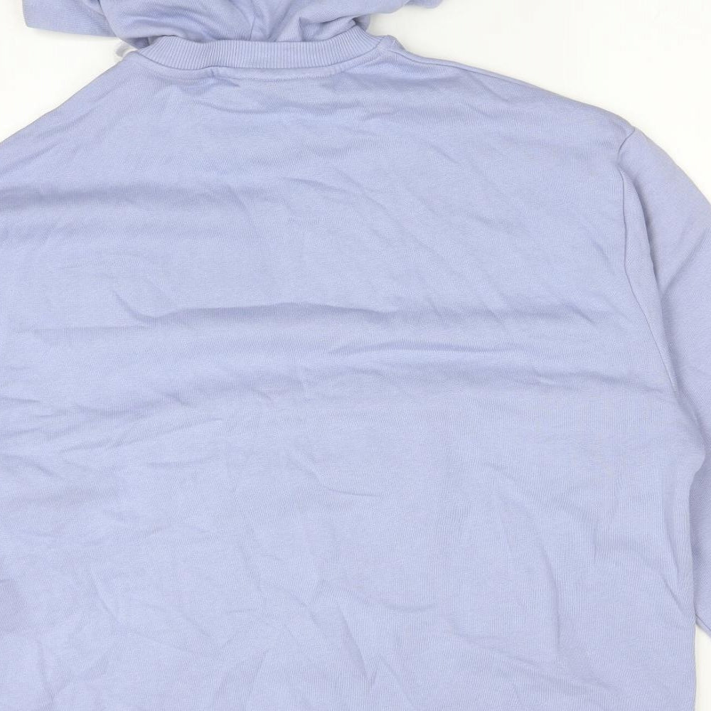 ASOS Womens Purple Cotton Pullover Hoodie Size M