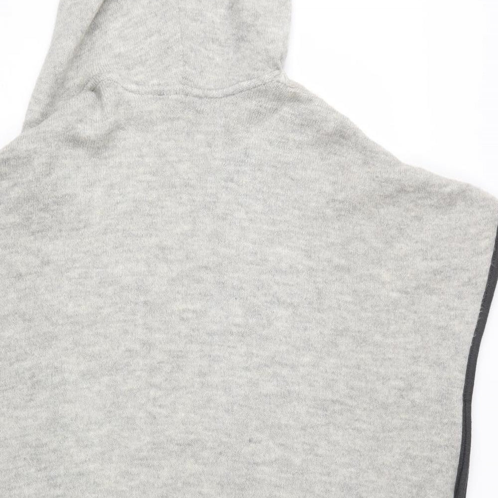Marks & Spencer Womens Grey Acrylic Cardigan Hoodie Size S