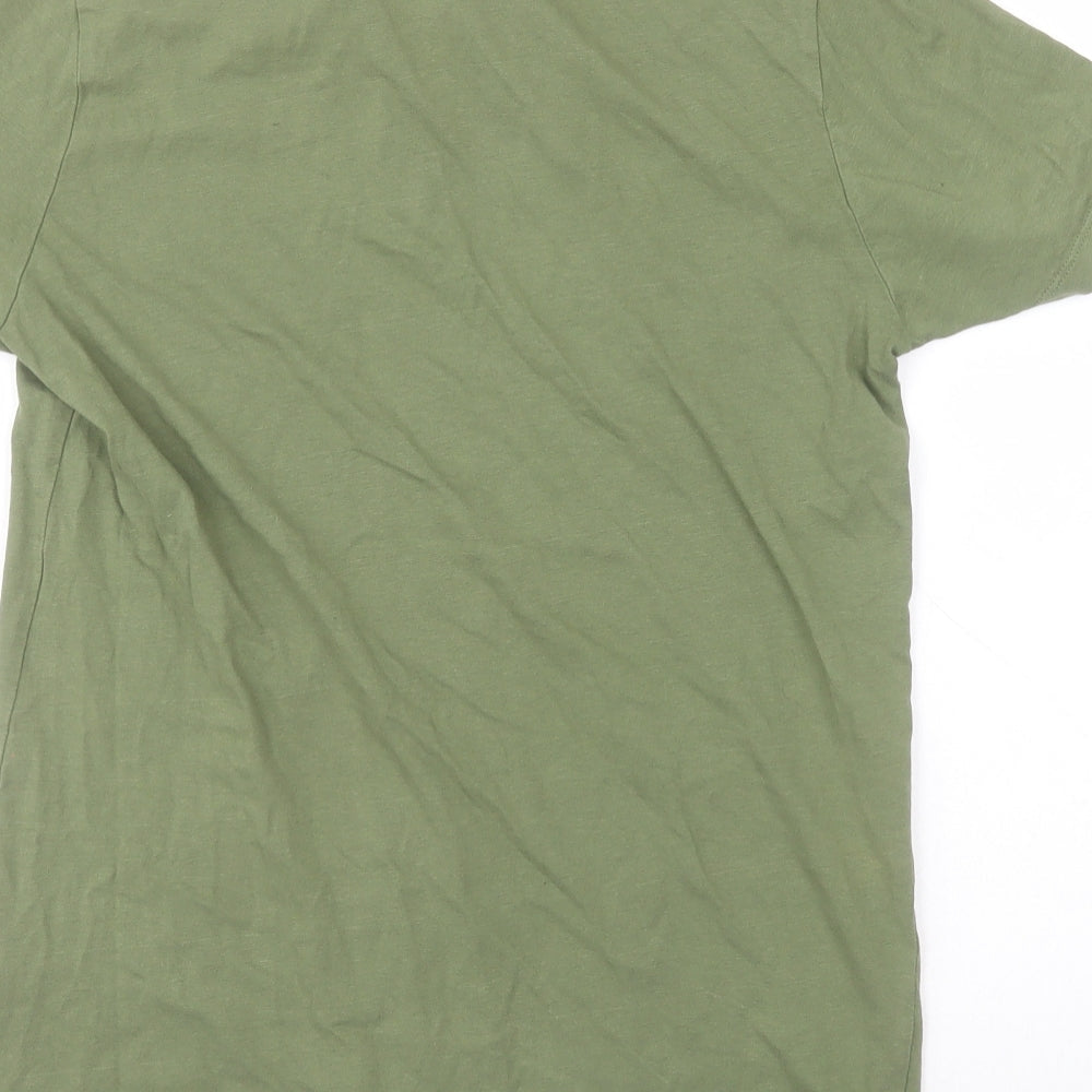 Easy Mens Green Cotton Polo Size S Collared