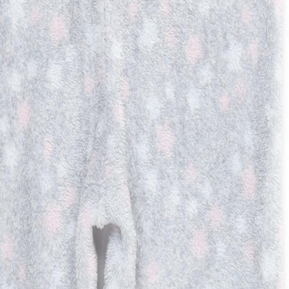 Primark Girls Grey Spotted Polyester One Piece Size 3-4 Years