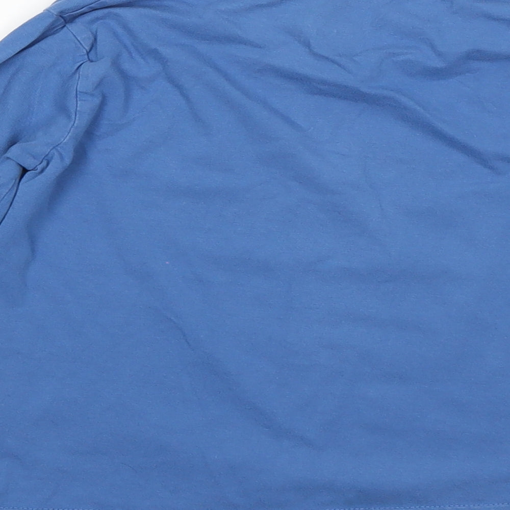 Boys Boys Blue Cotton Basic T-Shirt Size 5-6 Years Round Neck - super hero