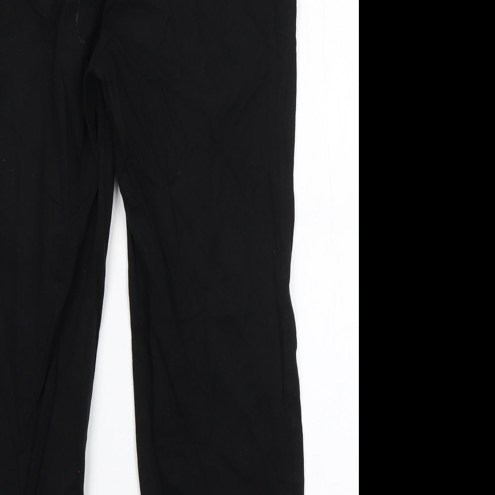 Sparkle & Fade Womens Black Cotton Dress Pants Trousers Size S L23 in Regular