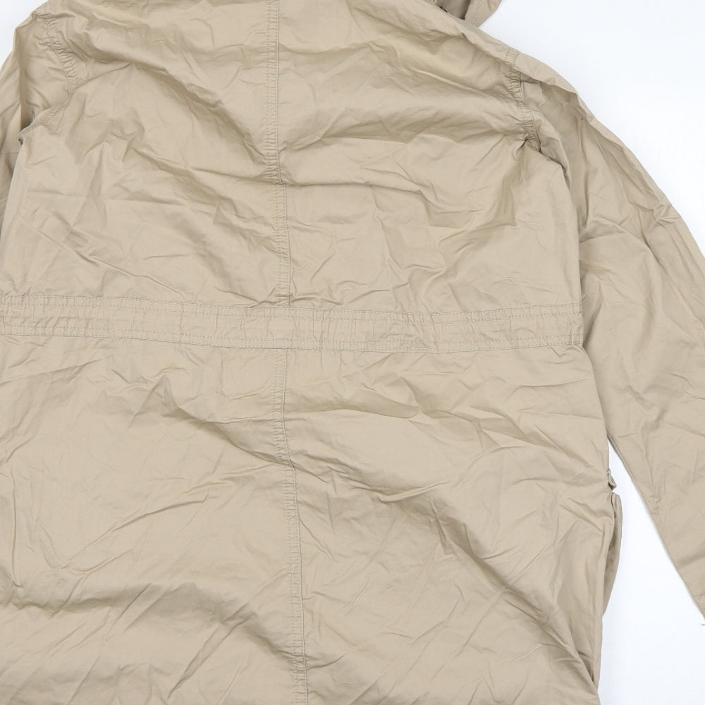 New Look Womens Beige Overcoat Coat Size 8
