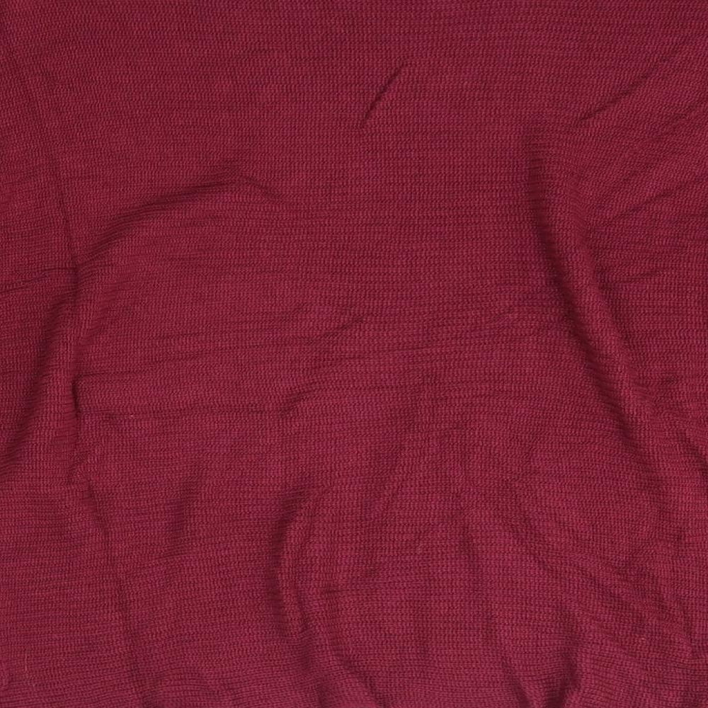 Bershka Womens Pink Round Neck Viscose Pullover Jumper Size M