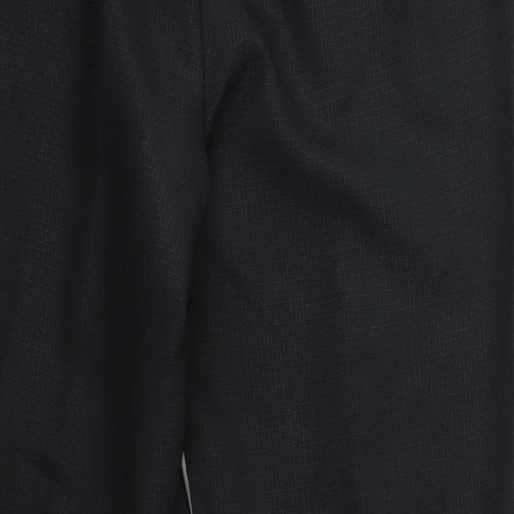 Marks & Spencer Womens Black Polyester Dress Pants Trousers Size 14 L27 in Regular