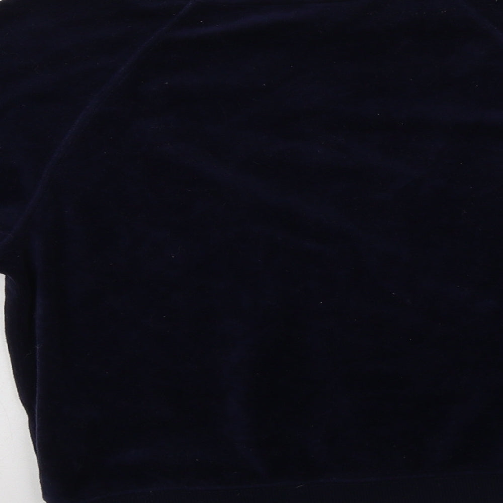New Look Womens Blue Cotton Pullover Sweatshirt Size 6
