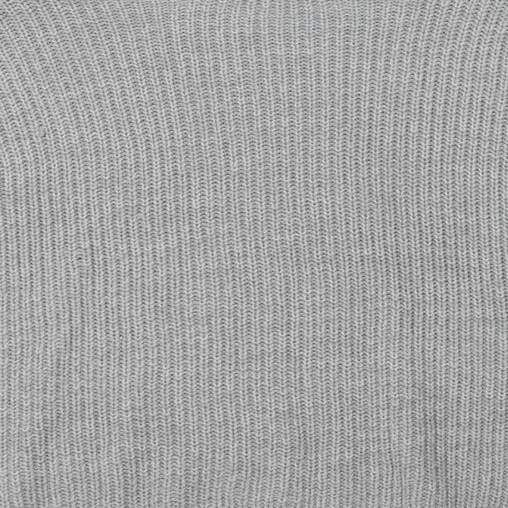 Peacocs Womens Grey Crew Neck Acrylic Pullover Jumper Size XL