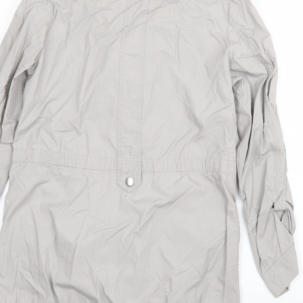 Marks & Spencer Womens Grey Overcoat Coat Size 8