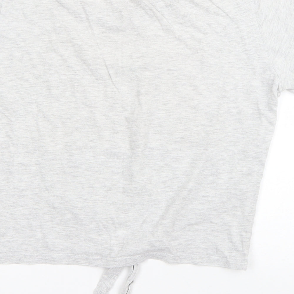 Love to Lounge Womens Green Cotton Basic T-Shirt Size M Round Neck