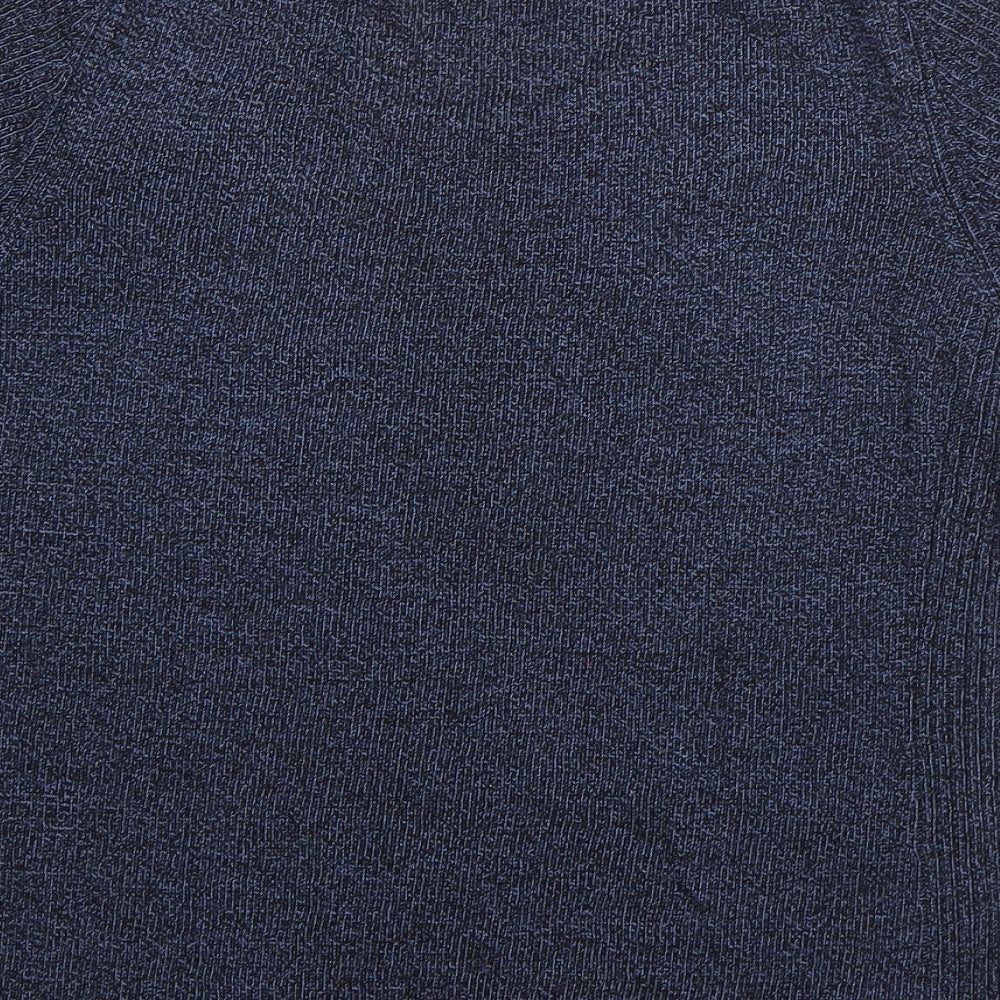 Windsor Womens Blue Round Neck Viscose Pullover Jumper Size S