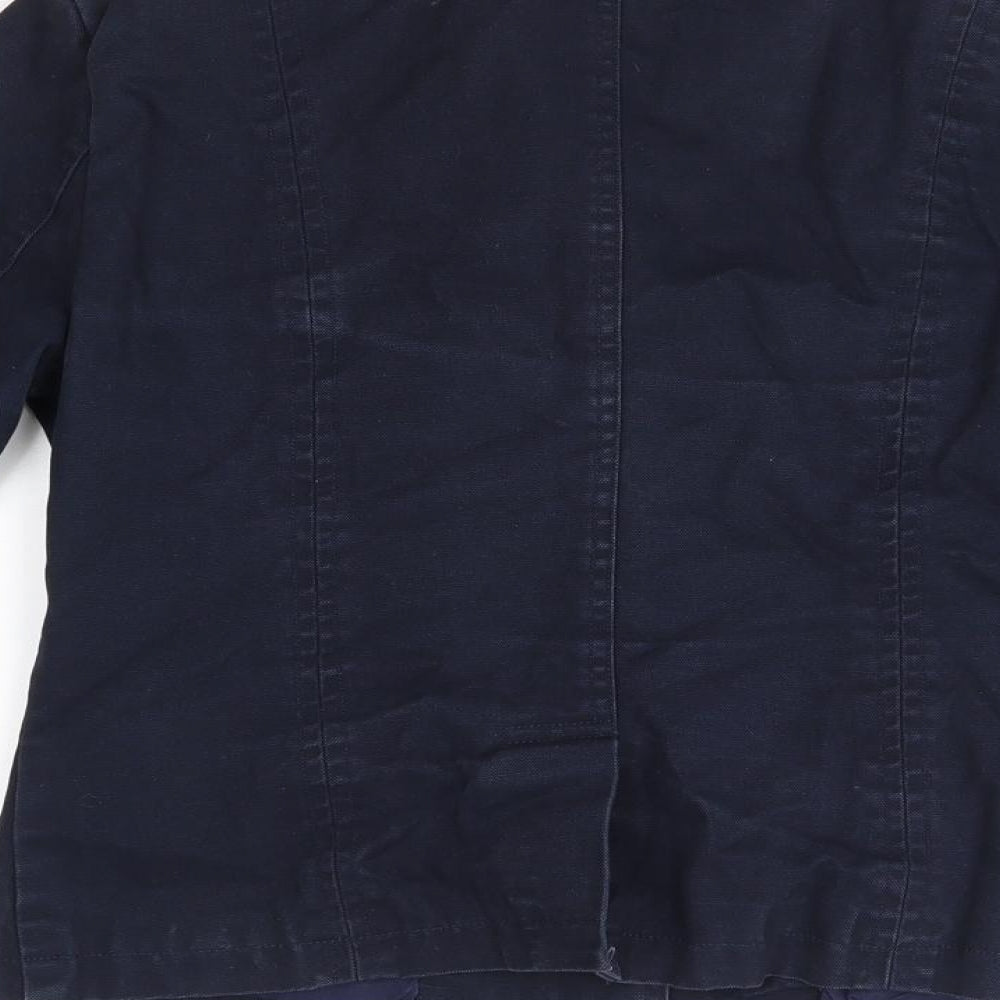 Tresors de Oceans Womens Blue Jacket Size S