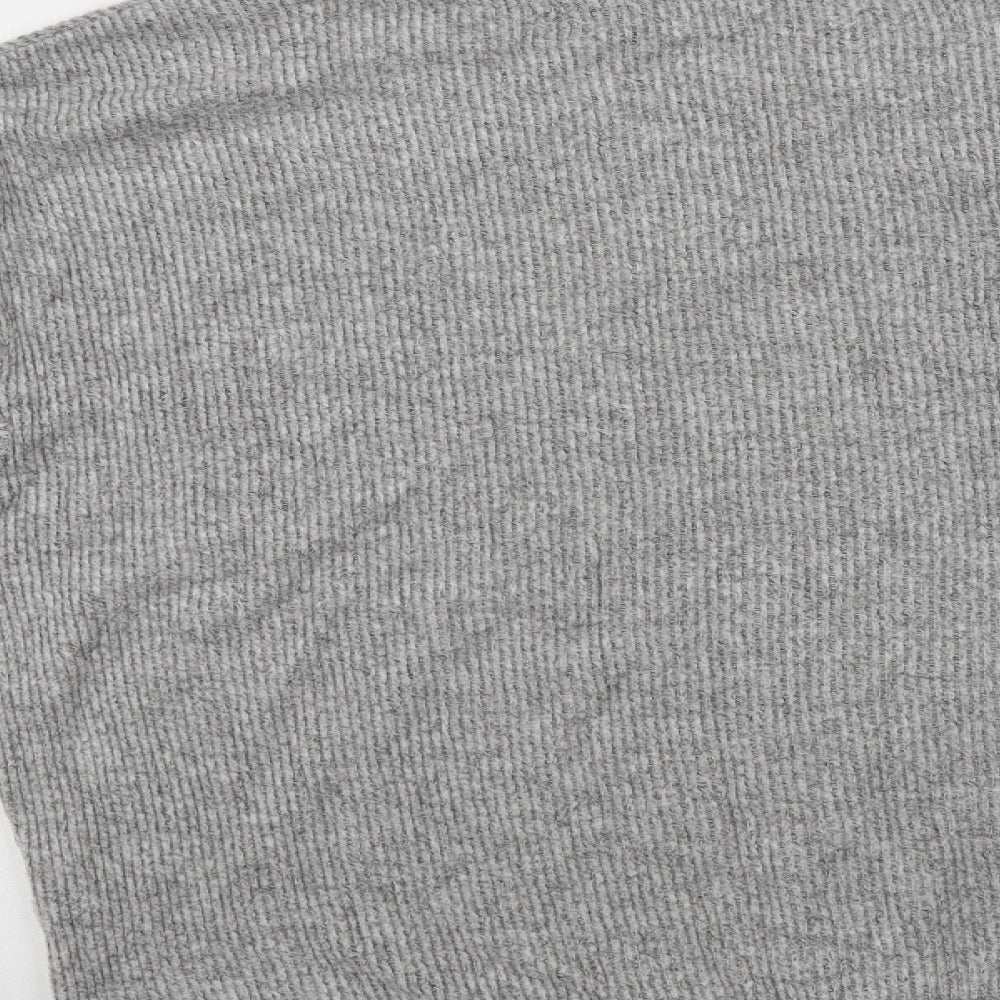 Golddigga Womens Grey Viscose Top Lounge Set Size M