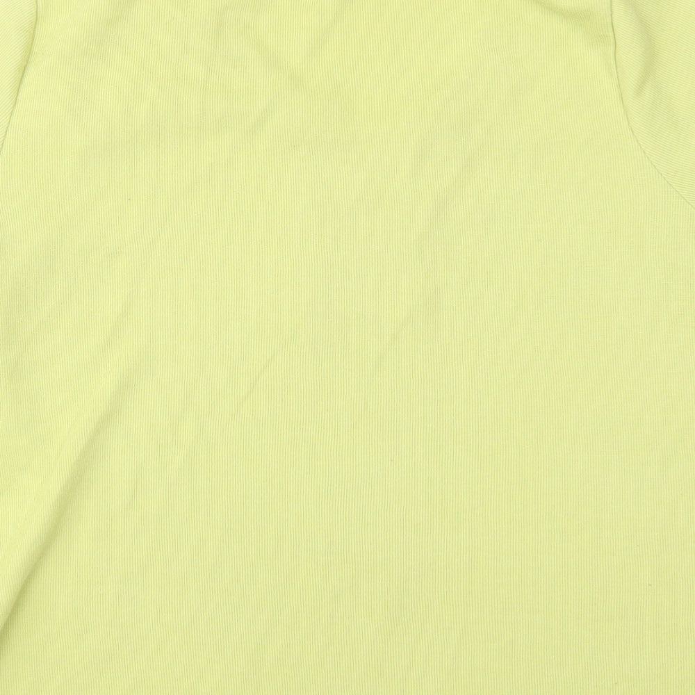 Love Tees Womens Green V-Neck Polyester Pullover Jumper Size 18
