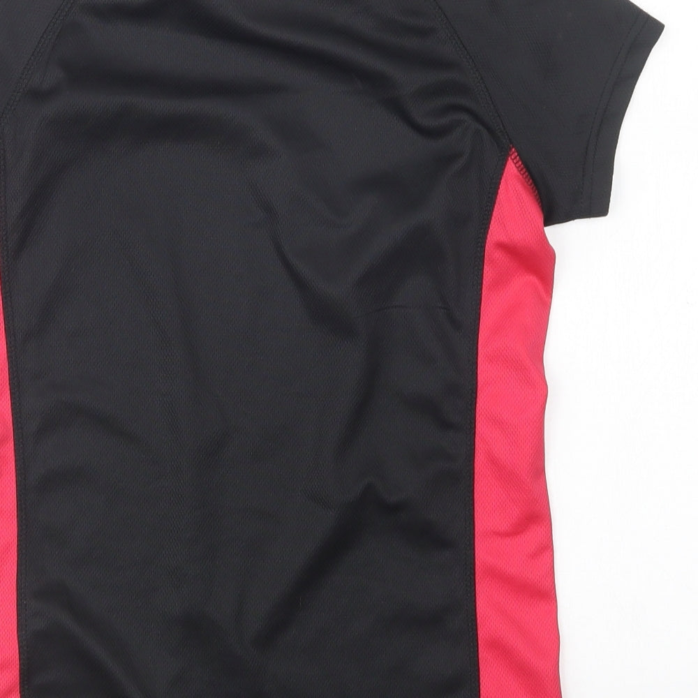X-Tone Womens Multicoloured Polyester Basic T-Shirt Size S Round Neck