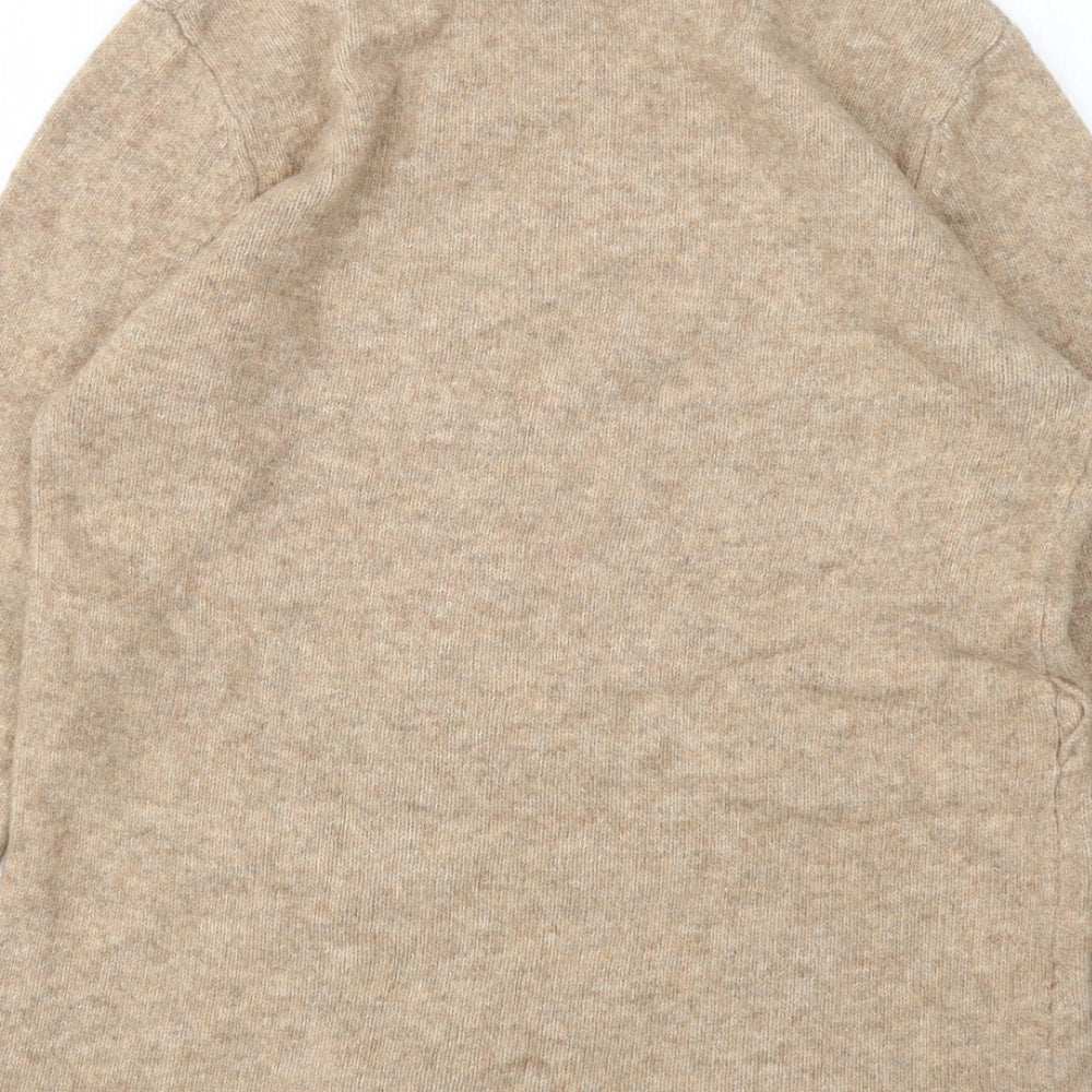 Primark Womens Beige Round Neck Acrylic Pullover Jumper Size M