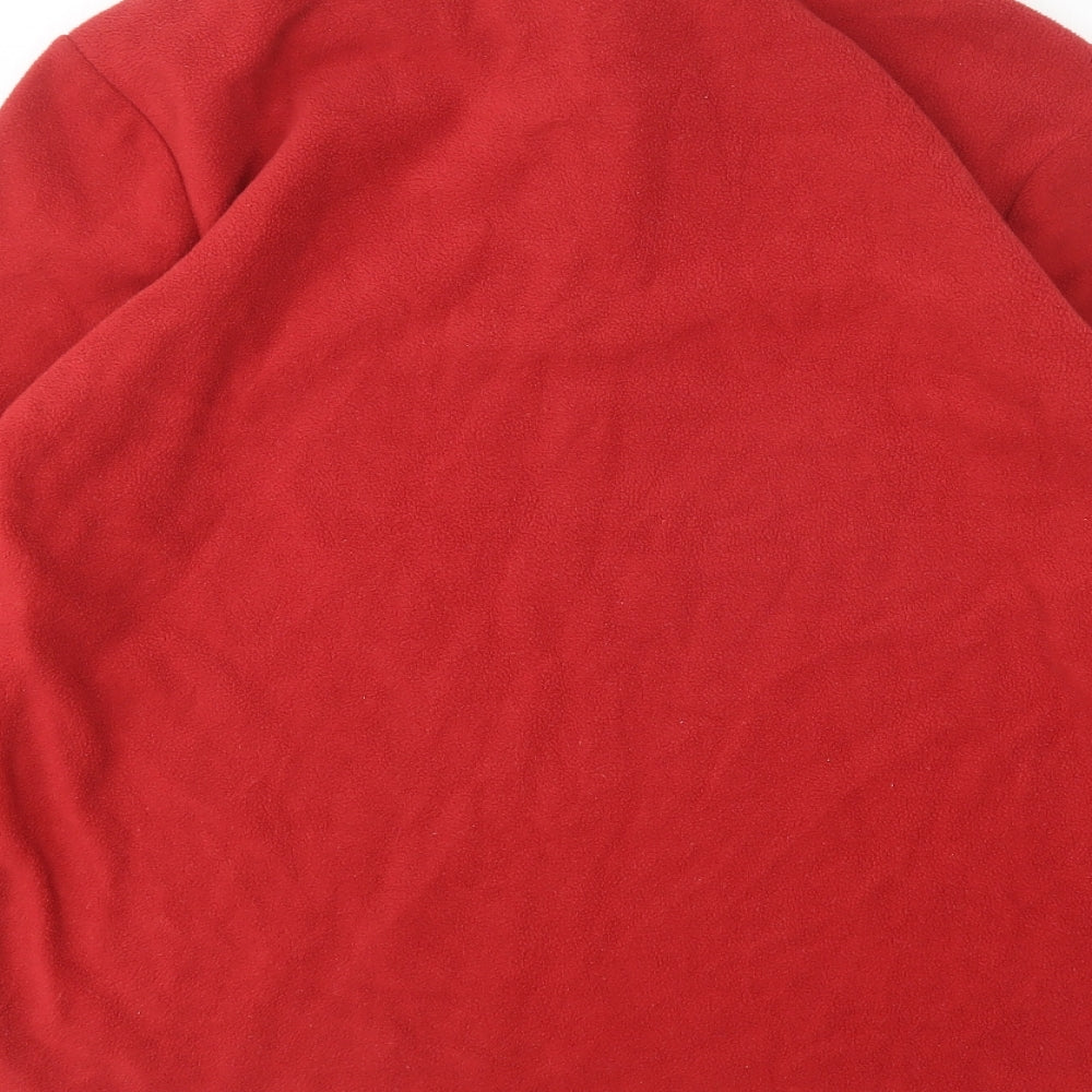 Atlas Mens Red Polyester Pullover Sweatshirt Size M