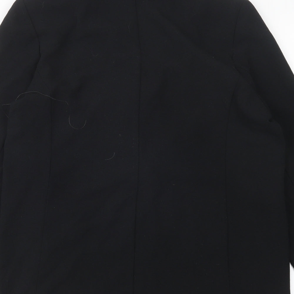 Marks & Spencer Womens Black Polyester Jacket Blazer Size 10
