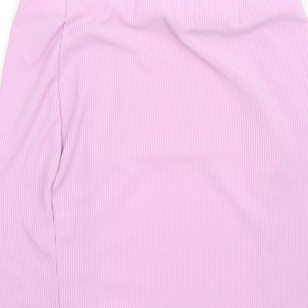 I SAW IT FIRST Womens Purple Polyester Straight & Pencil Skirt Size 8