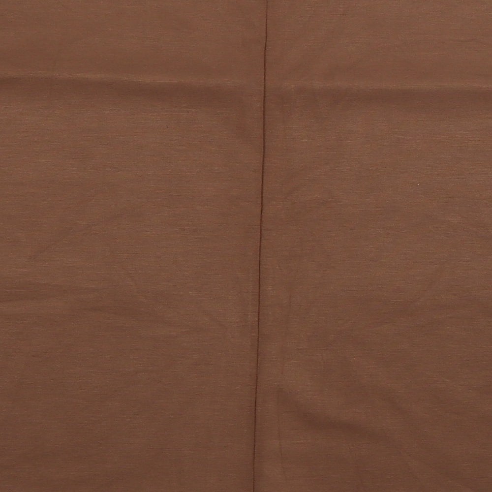 Primark Womens Brown Round Neck Viscose Pullover Jumper Size S