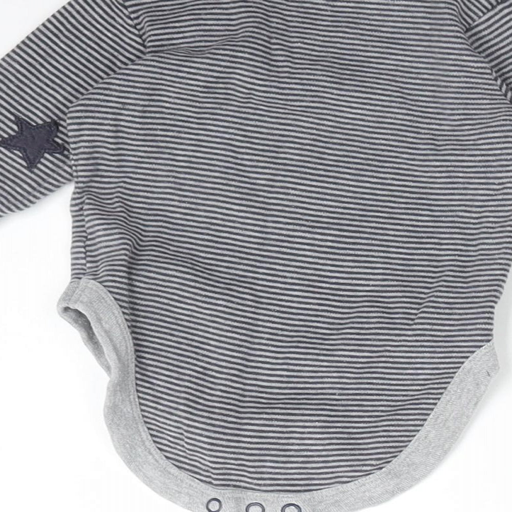 Next Boys Multicoloured Striped Cotton Babygrow One-Piece Size 3-6 Months