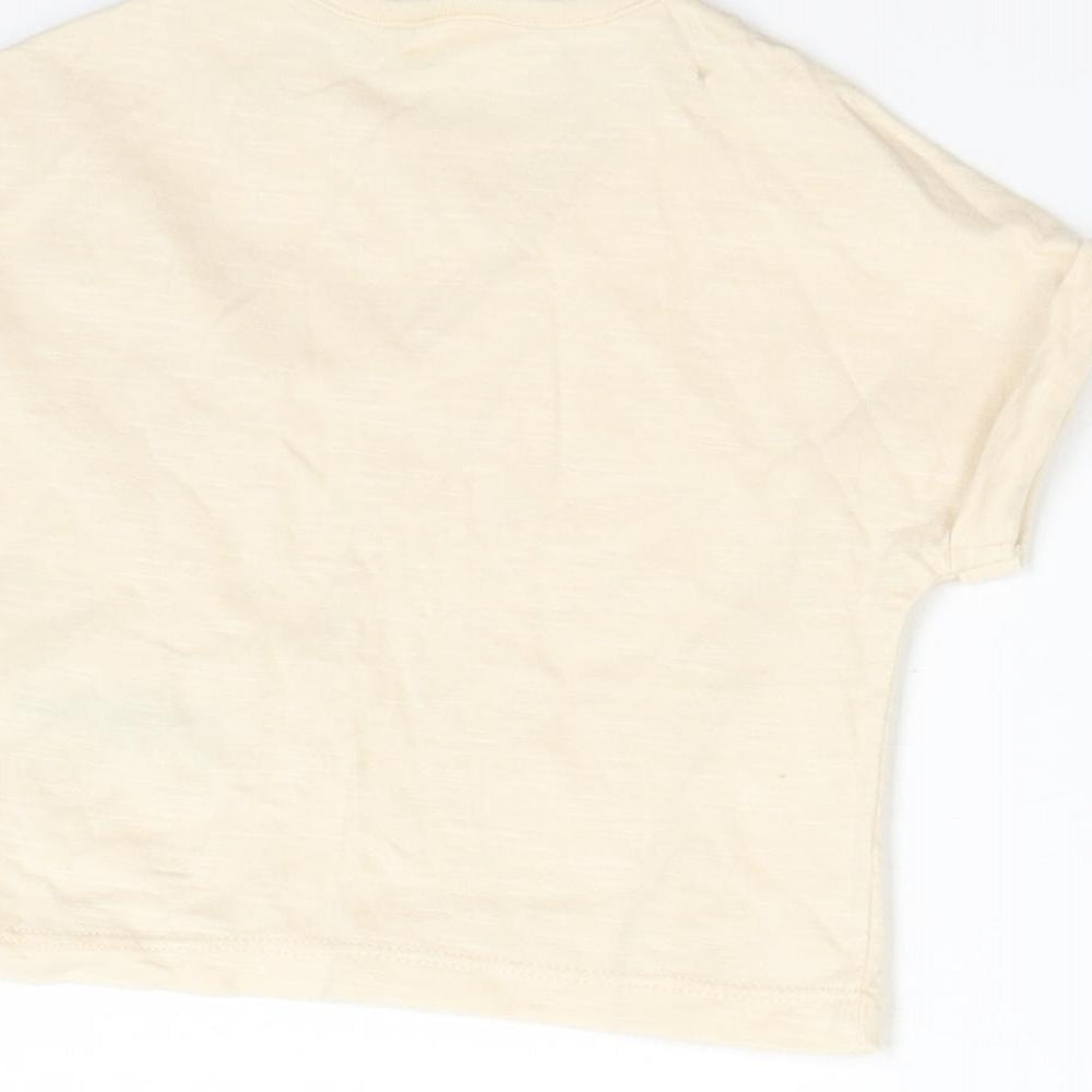 NEXT Baby Orange Cotton Basic T-Shirt Size Newborn Crew Neck
