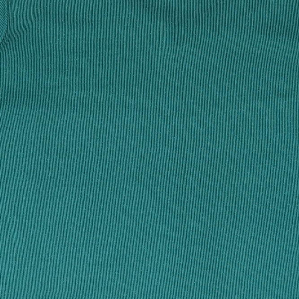 Bonmarché Womens Green V-Neck Polyester Pullover Jumper Size S