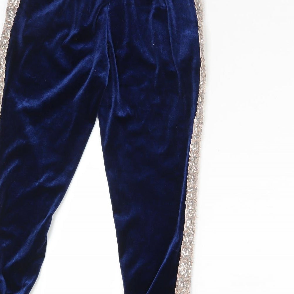 Very Girls Blue Polyester Jogger Trousers Size 9 Months Regular