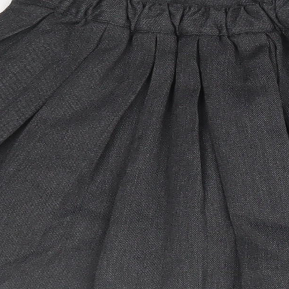 Matalan Girls Grey Polyester A-Line Skirt Size 3 Years Regular - School