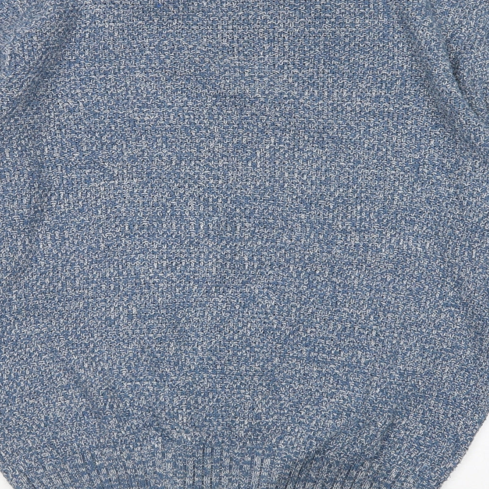 River Island Womens Blue Round Neck Acrylic Pullover Jumper Size M