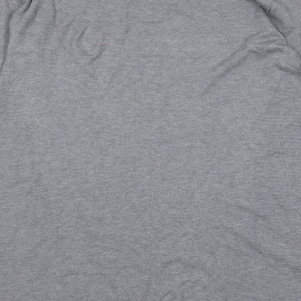 Evis Womens Grey Viscose Jumper Dress Size S Round Neck