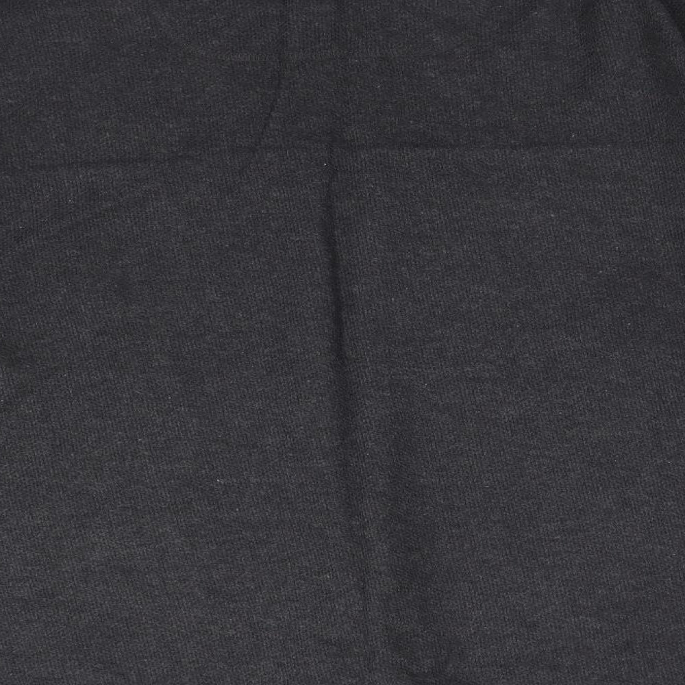 TNX Mens Grey V-Neck Cotton Pullover Jumper Size L