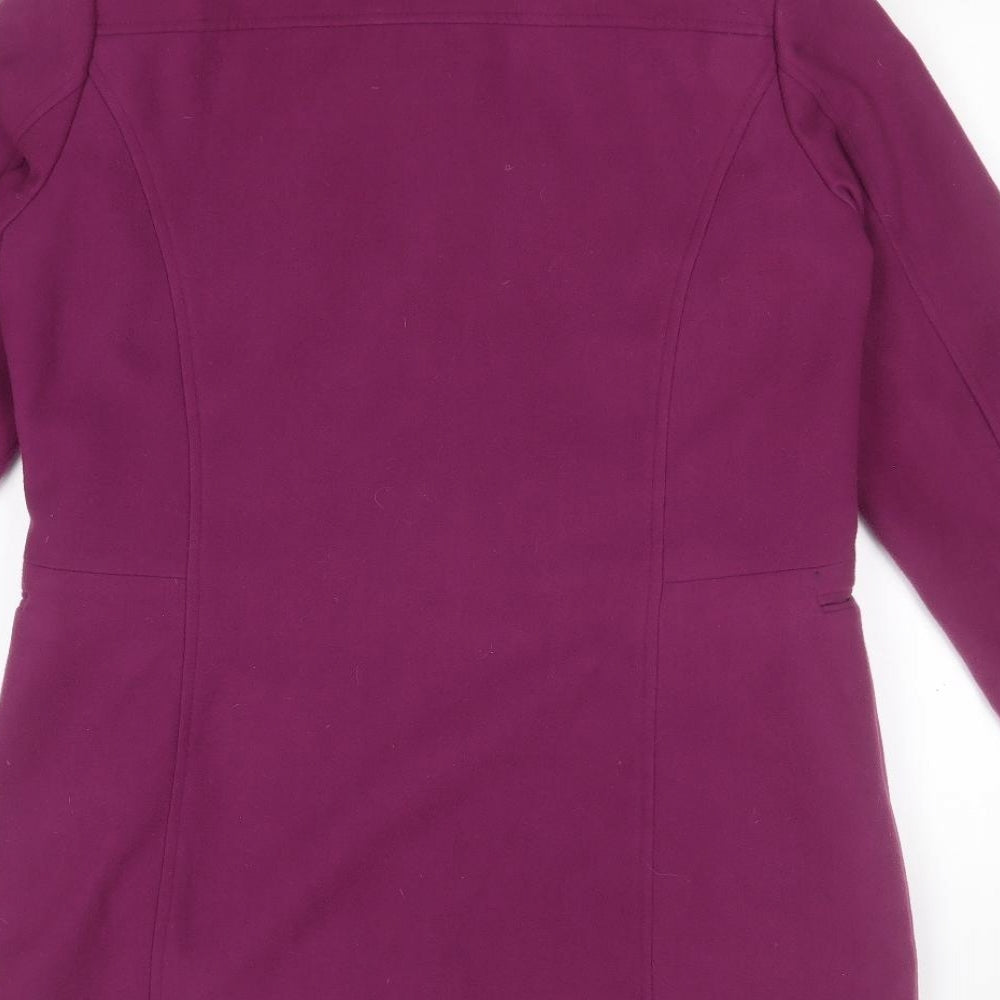 Simply Be Womens Pink Overcoat Coat Size 14