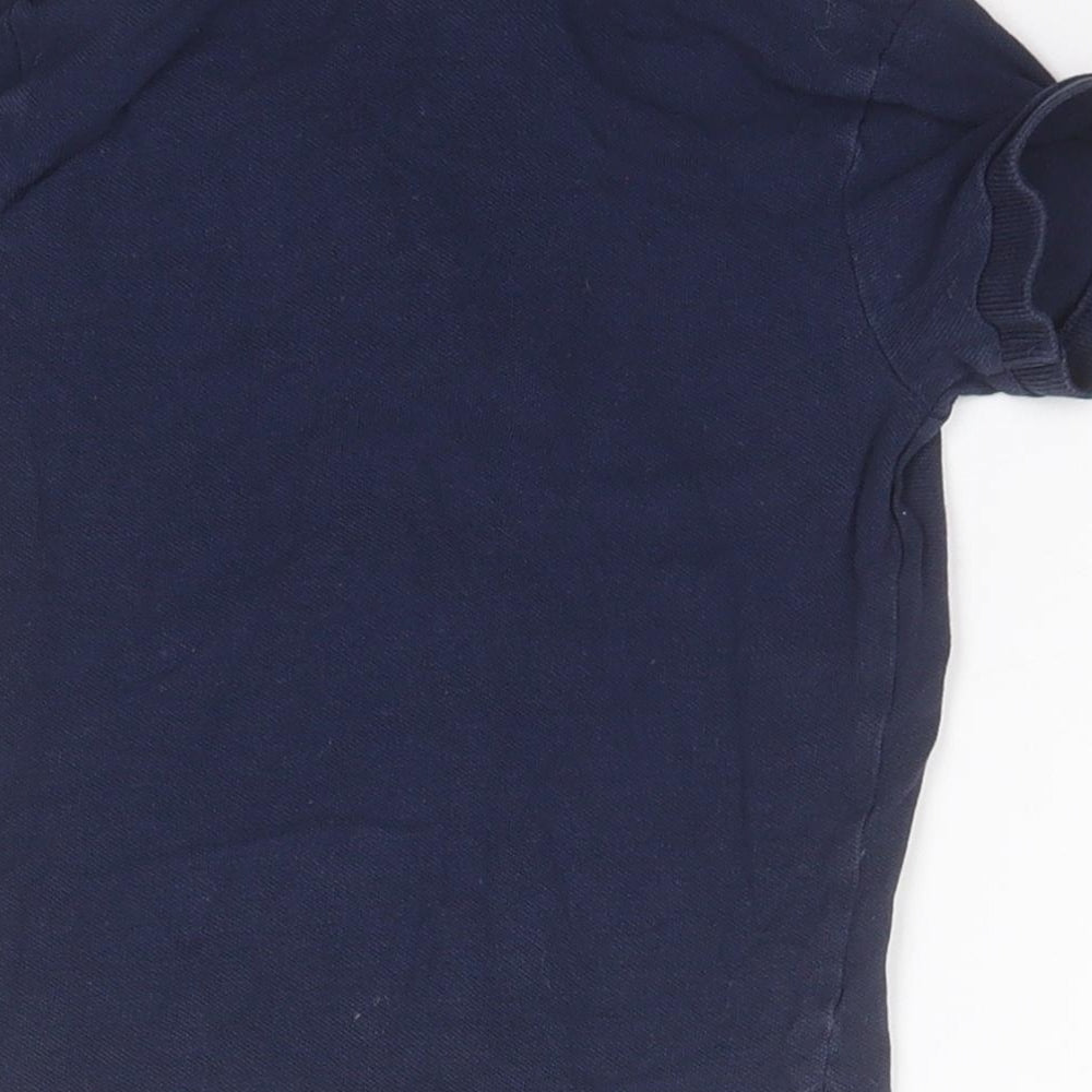 H&M Baby Blue Cotton Basic Polo Size 18-24 Months Collared